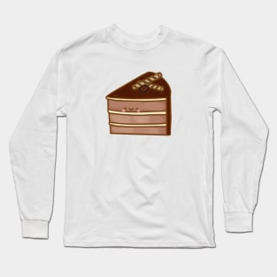 Tiramisu cake doodle design Long Sleeve T-Shirt